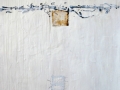 between the lines encaustic and tar 80x100cm Seggebruch Words and Wax exhibit
